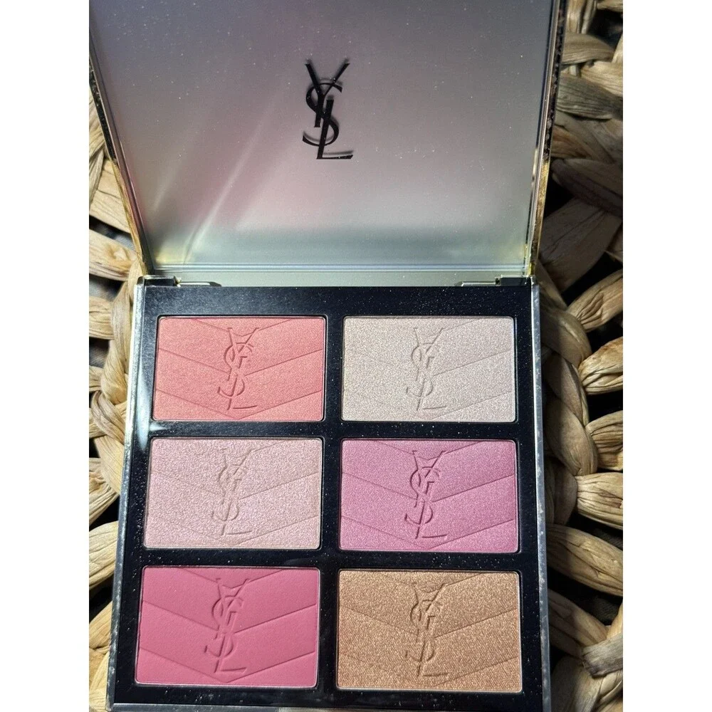YSL GOLDEN OASIS FACE BLUSH PALETTE Limited Edition New /AUTHENTIC